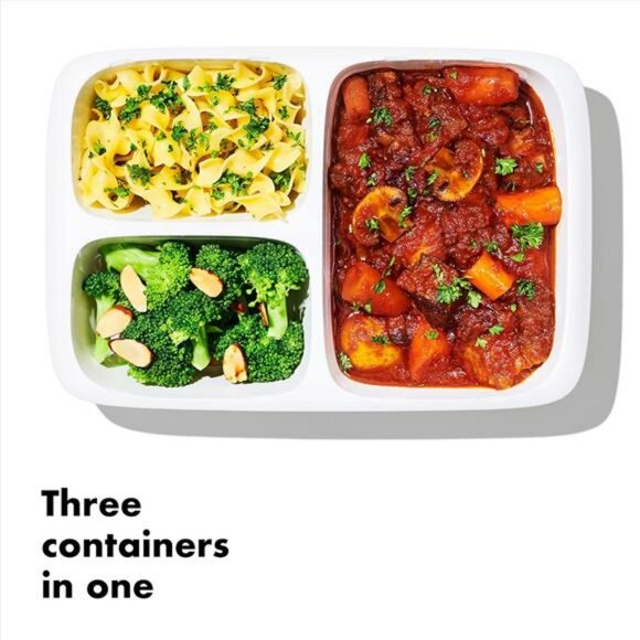 Leakproof Bento Lunch Box Divided Food Container Microwave Dishwasher Safe - Picture 3 of 7